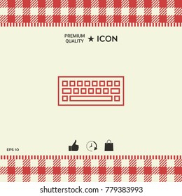 Keyboard symbol icon