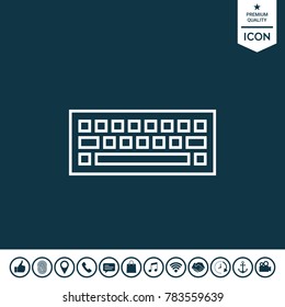 Keyboard symbol icon
