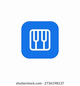 keyboard tiles icon sign vector