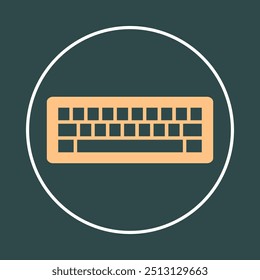 Icono de moda del teclado Ilustración vectorial abstracta decorosa obra de arte colorida hermoso design.eps