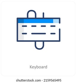 Keyboard And Typing Icon Concept