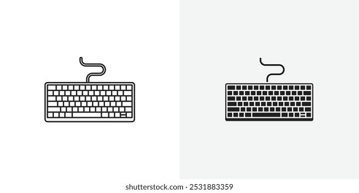 Keyboard vecor icon set. Stock vector illustrator. EPS 10