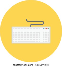 keyboard vector colour flat icon