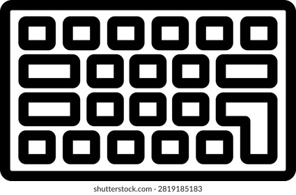 Keyboard Vector Design Icon Style