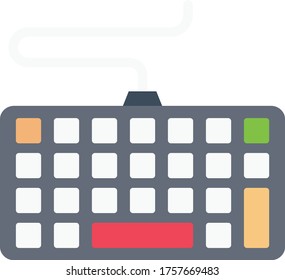 icono de color plano vector de teclado 