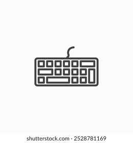 Keyboard vector flat icon set.eps