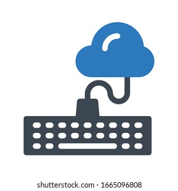 Symbol für die Vektorillustration der Tastatur 