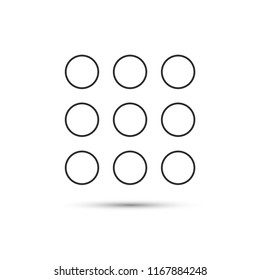 Keyboard  vector icon 