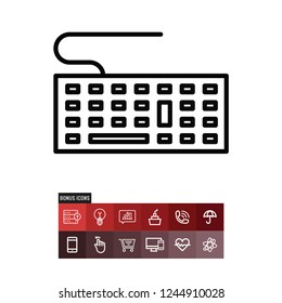 Keyboard vector icon