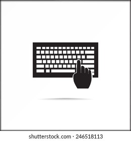 Keyboard vector icon 