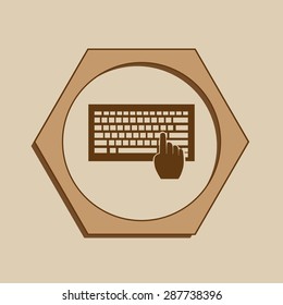 Keyboard vector icon 