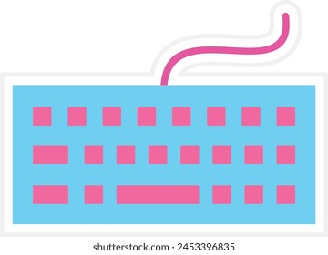 Keyboard vector icon. Can be used for printing, mobile and web applications.