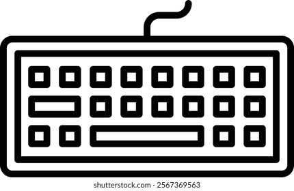 Keyboard vector icon. Can be used for printing, mobile and web applications.
