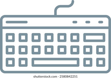 Keyboard vector icon. Can be used for printing, mobile and web applications.