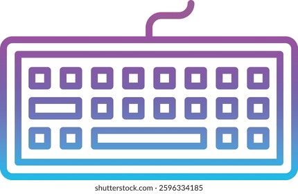 Keyboard vector icon. Can be used for printing, mobile and web applications.
