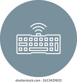 Keyboard vector icon. Can be used for printing, mobile and web applications.