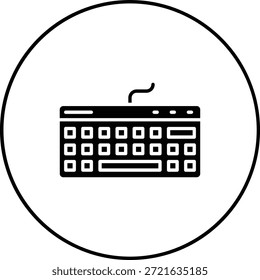 Ícone de vetor de teclado. Pode ser usado para impressão, aplicativos móveis e da Web.