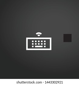 Keyboard vector icon. Keyboard concept stroke symbol design. Thin graphic elements vector illustration, outline pattern for your web site design, logo, UI. EPS 10.