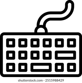 Keyboard Vector Icon Design Illustration