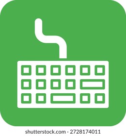 Illustration zum Entwurf eines Tastaturvektorsymbols