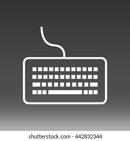 Keyboard Vector Icon Illustration