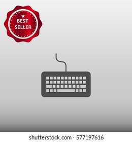 Keyboard Vector Icon Illustration