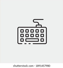 Keyboard Vector Icon Illustration Sign