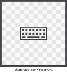 Keyboard vector icon. Isolated illustration. Business picture.
