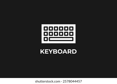 Keyboard Vector, Icon Or Logo Sign Isolated Symbol Illustration