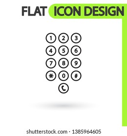 Keyboard  vector icon  , lorem ipsum Flat design