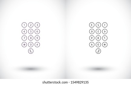 Keyboard vector icon , lorem ipsum Flat design