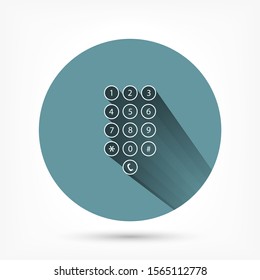 Keyboard vector icon , lorem ipsum Flat design