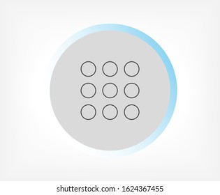Keyboard vector icon , lorem ipsum Flat design