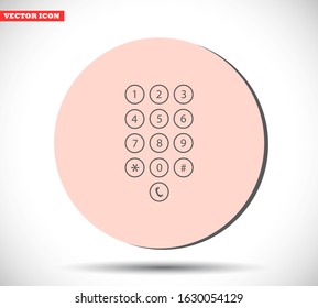 Keyboard vector icon , lorem ipsum Flat design