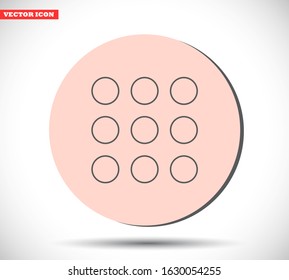Keyboard vector icon , lorem ipsum Flat design