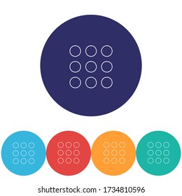 Keyboard vector icon , lorem ipsum Flat design