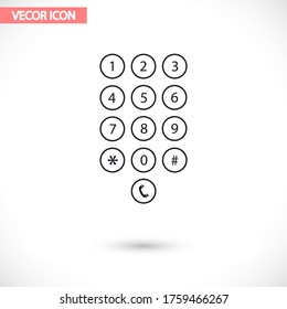 Keyboard vector icon , lorem ipsum Flat design