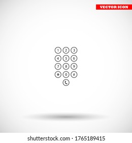 Keyboard vector icon , lorem ipsum Flat design