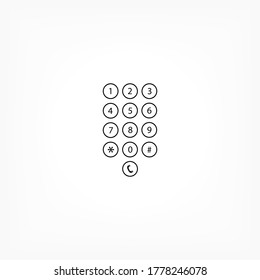Keyboard vector icon , lorem ipsum Flat design