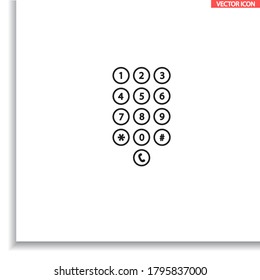 Keyboard vector icon , lorem ipsum Flat design