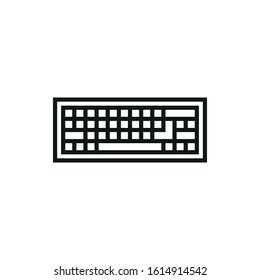keyboard vector icon on white background