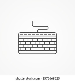 Keyboard vector icon sign symbol