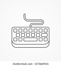Keyboard vector icon sign symbol