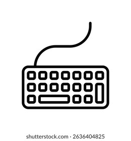 Keyboard vector icon stock illustration