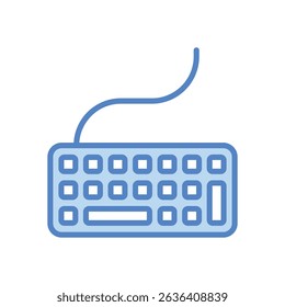 Keyboard vector icon stock illustration