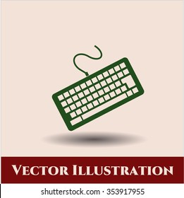 Keyboard vector icon or symbol