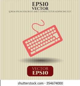 Icono de vector de teclado o símbolo