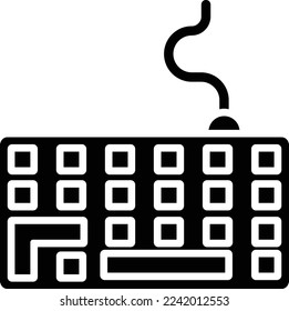 Keyboard Vector Icon which is suitable for commercial work and easily modify or edit it
