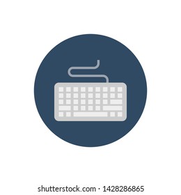 Keyboard Vector illustration Flat style icon. 