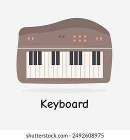 Keyboard Vector Illustration: Modern Electronic Instrument